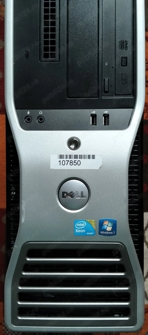 Dell editare video foto gaming, 2 Procesoare Intel Xeon, Ram 24Gb, SSD256GB - imagine 3
