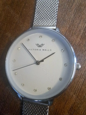 Ceas de gala lux pentru dama Victoria Walls Silver Mineral Glass