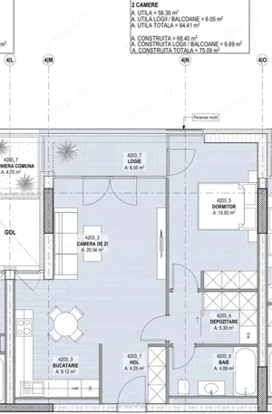 Apartament 2 camere / WIN Herastrau / Parcare + boxa - imagine 8