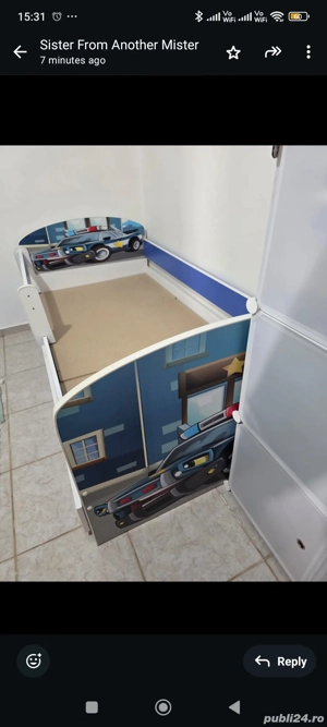 Pătuț pentru băiețel 