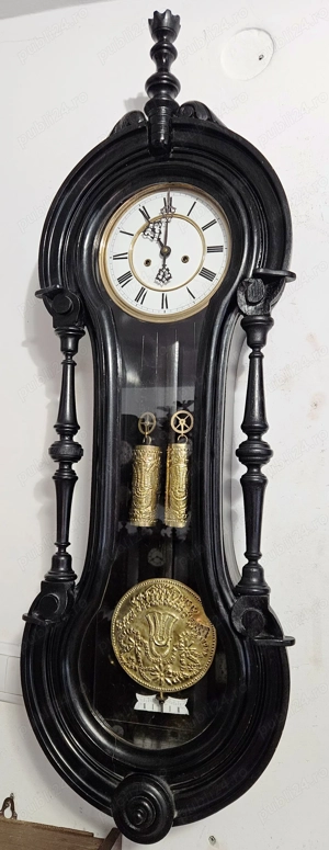 Ceas de perete cu pendula si 2 greutati Schutzmarke 