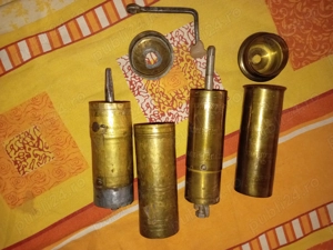 Rășnită cafea alamă vintage - imagine 3