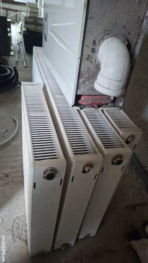 Centrală pe gaz  + 4 calorifere 