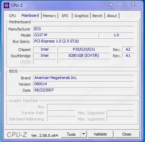 De vanzare ECS G31T-M