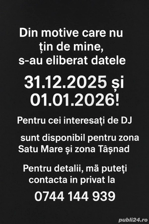 Dj servicii evenimente Satu Mare 