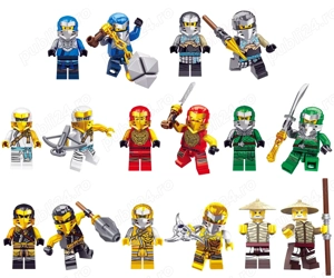 Set 8 Minifigurine tip Lego Ninjago sez.13 cu Ninja Hero si WU Hero