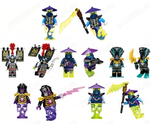 Set 6 Minifigurine tip Lego Ninjago cu Ghost Warriors si Bone Knight