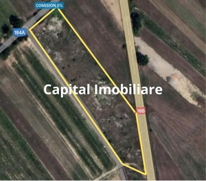 Teren de vanzare in Dumbravita 88 ari cu front la drumul national 18B