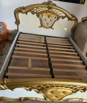  pat dormitor 160 200 plus somiera  - imagine 3