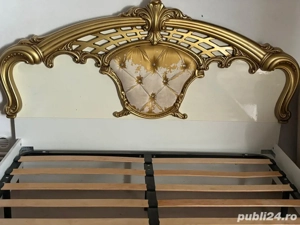  pat dormitor 160 200 plus somiera  - imagine 2