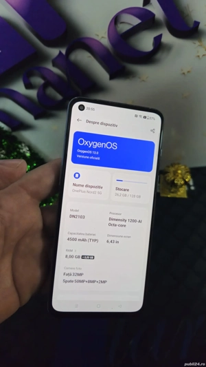 One us Nord 2 5G 128GB 8+8GB Ram Duos