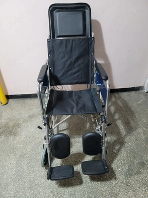 Scaun rulant pntru persoane cu dizabilitati, cu spatar rabatabil - imagine 2