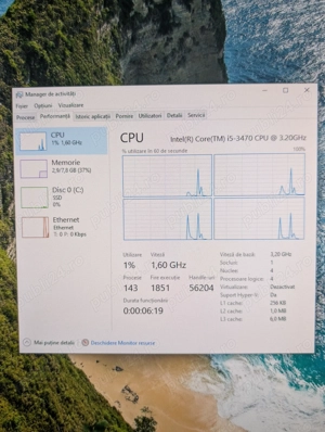 Calculator,Pc,Lenovo ThinkCentre M92p Sff, procesor i5-3470, Ram 8 gb, ssd samsung - imagine 4