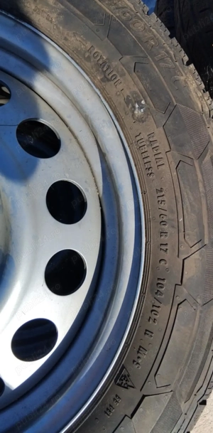 Set jante otel R17 peugeot citroen originale 7jx17h2 et 46