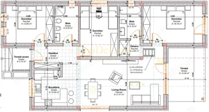 Casa individuala 1 nivel, teren 900 mp, 107 mp utili, 4 cam, com. Jucu - imagine 14