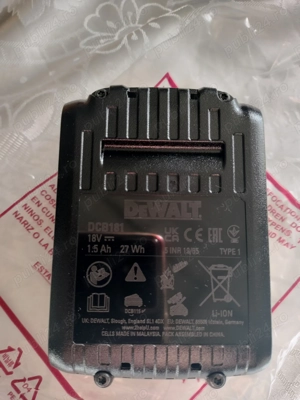 Acumulator baterie DeWALT Li-Ion 18V XR 1.5Ah Battery