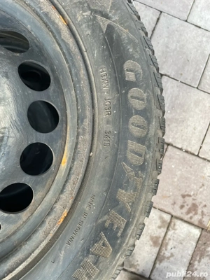 4 jante cu cauciucuri 205/60R16 Audi - imagine 2
