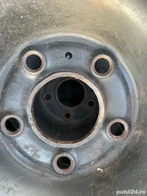 4 jante cu cauciucuri 205/60R16 Audi - imagine 3