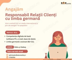 Angajam Responsabil relatii clienti si vanzari