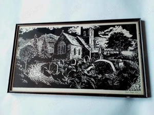 Ultimul drum - gravură veche, 1965