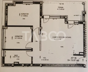 Apartament 3 camere 72 mpu terasa 11 mp Kogalniceanu zona Piata Cluj - imagine 13