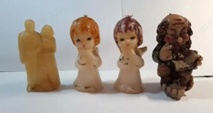 4 figurine vechi din ceară