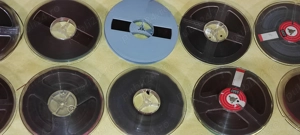 Pt. magnetofon 10 bucati role cu banda  diametrul la rola 15 cm . - imagine 2