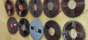 Pt. magnetofon 10 bucati role cu banda  diametrul la rola 15 cm . - imagine 3