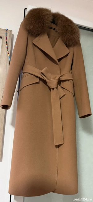Palton cu blana  - imagine 3