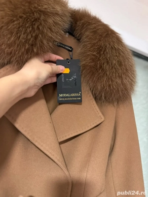 Palton cu blana  - imagine 5