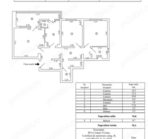 Apartament cu 3 camere in zona Micro 13