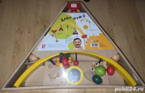 Centru de activități din lemn   Baby Gym   Nou, sigilat