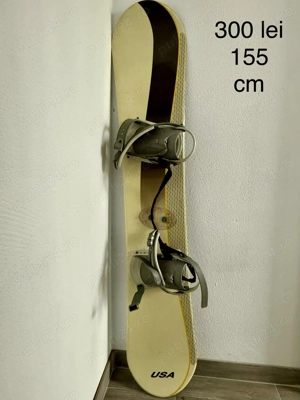 vand 2 placi de snowboard cu legaturi   - imagine 2