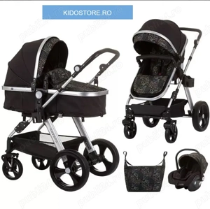 Carucior copii 3 in 1 Chipolino Havana Negru