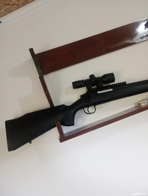 Pușcă aier comprimat airsoft nouă îmbunătățită  - imagine 2