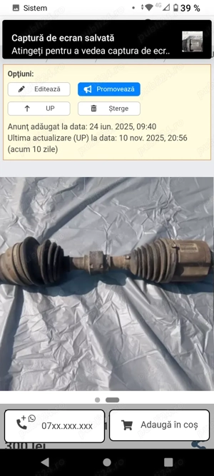 Planetara fata stanga Jeep compas,Dodge caliber. - imagine 2