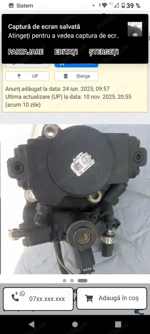 Pompa inalta a651 Jeep Compass 2.2 CRD 2010-2016 cod A6510700701 pompa injectie E5 ID #1221797264 - imagine 2