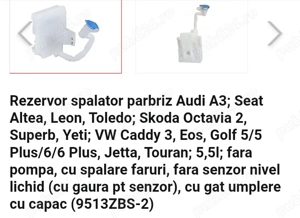 Vas spălător parbriz volkswagen - imagine 2
