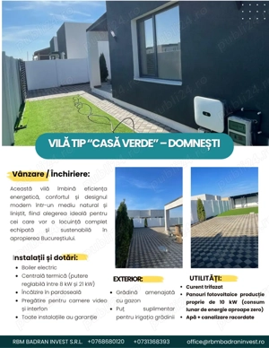 Vila tip casa verde utilitățile includ in preti    domnesti DE ÎNCHIRIAT parter  - imagine 5