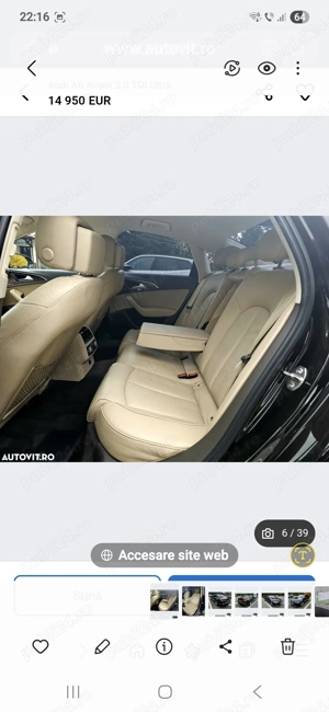 Audi A6 sedan 2.0 tdi ultra 190cp  - imagine 10