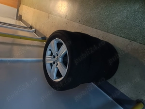 Set 4 jante originale aliaj cu anvelope vara 205/55 R16 / 6.5JX16 - imagine 3