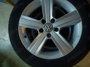 Set 4 jante originale aliaj cu anvelope vara 205/55 R16 / 6.5JX16 - imagine 2