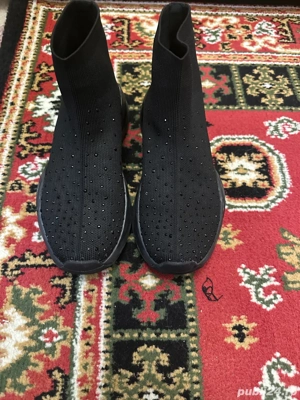 Incaltaminte Guess baylora de coloare neagra cu strasuri - imagine 3