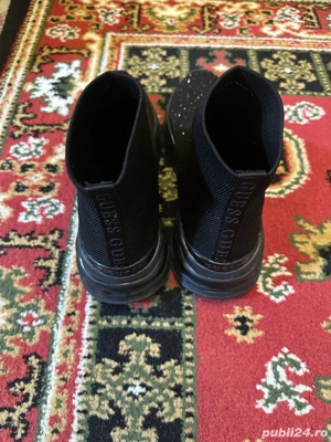 Incaltaminte Guess baylora de coloare neagra cu strasuri - imagine 2