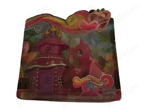 Set figurina unicorn si accesorii, roz, pentru fete