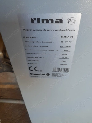 Centrala pe cocs, boiler si vas de expansiune 