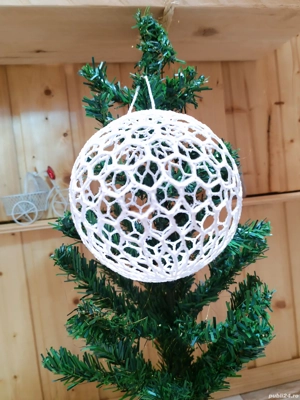 Globuri hand made din bumbac 12 cm