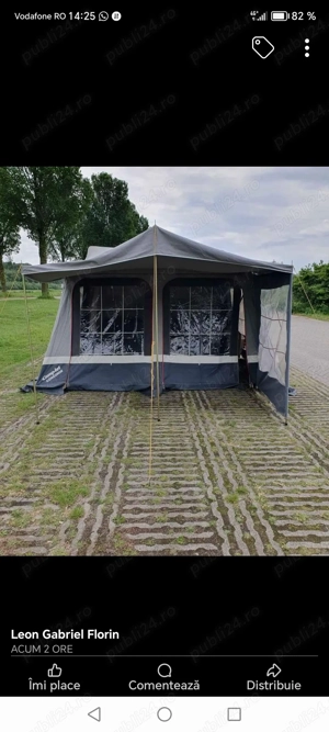 Remorca tip rulota. Cort