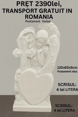 Monumente funerare, TRANSPORT GRATUIT In Romania, cruci marmura si granit