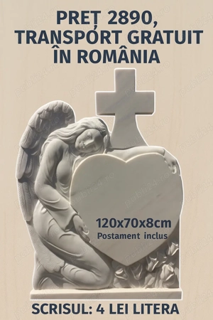 Monumente funerare, TRANSPORT GRATUIT In Romania, cruci marmura si granit